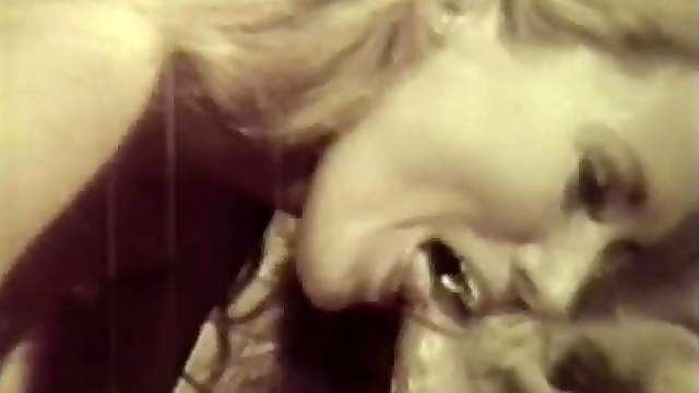Stunning Blonde Babe Sucks Cock and Swallows Thick Jizz - Classic Porn Clip