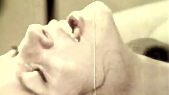 Retro Redhead Babe Sucks Cock and Gets Her Hairy Pussy Fucked Hard