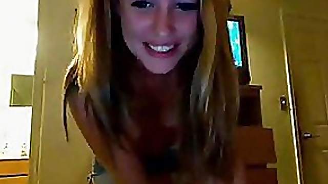 Sexy Blonde Showing Off For The Webcam