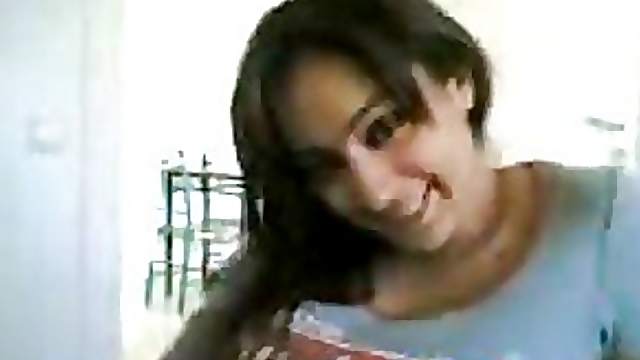Super Sexy Arab Teen Rubbing her Crotch and Rack Filmed With Cell Phone