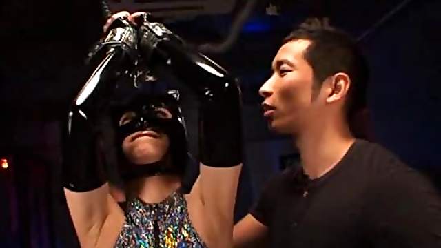 Akiho Yoshizawa has to suck two dicks before getting fucked hard