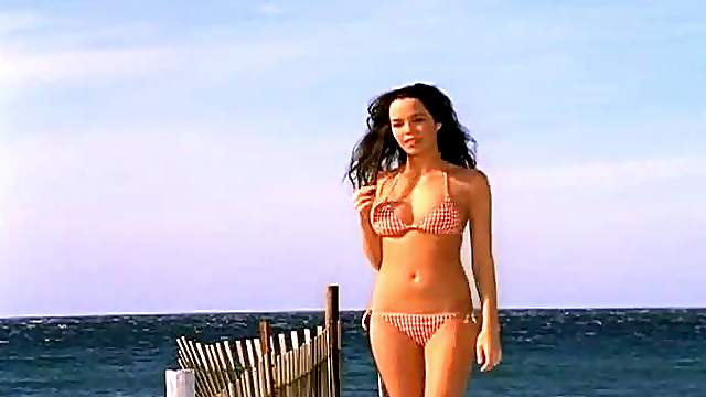 Sizzling Brittany Binger shows her hot tits on the beach
