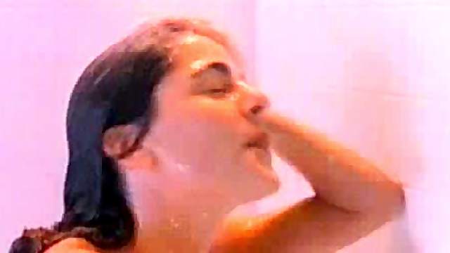 Delicious Brunette Kerrie Clark Shows Her Boobs In The Shower