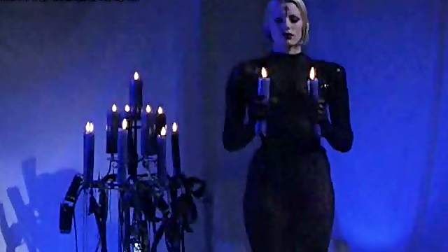 Blonde Babe Gets Some BDSM Action In Front Of an Audience - Movie Scene