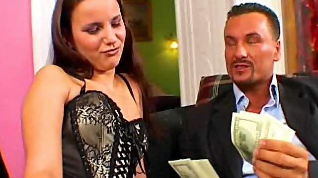 Luxury whore Claudia Rossi charges a lot for a double penetration