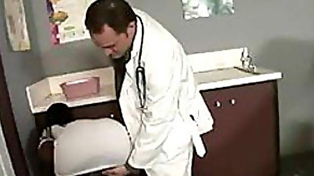 Horny Doctor Gets a Hot Interracial Blowjob From a Sassy Ebony Nurse
