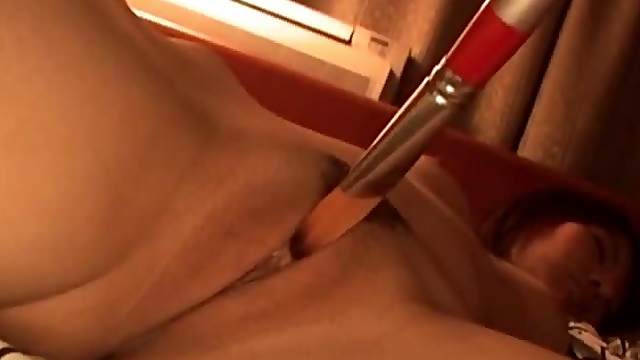 Asian redhead getting cunt teased sucks horny cock