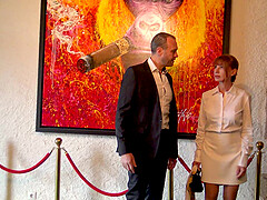 A hot couple, emma and dino, enjoying a private moment