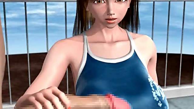 Busty animated wife enjoys big dick
