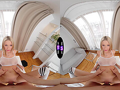 Blond bombshell Naomi in a steamy sock fetish encounter