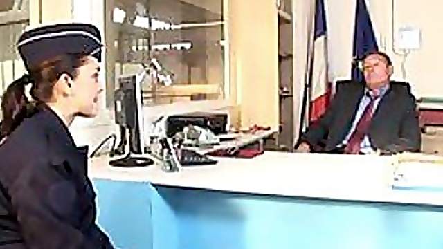 Incredibly Hot French Customs Broker Gets Ass Banged and Jizzed On