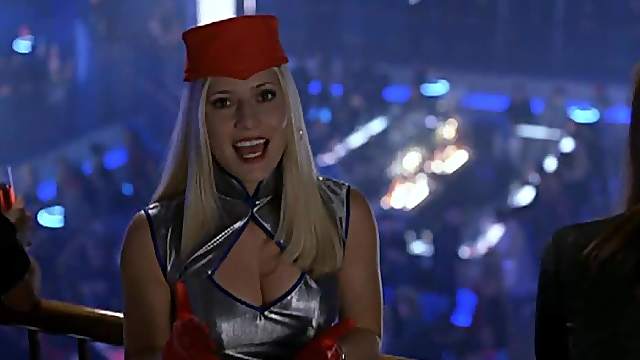 Emily Procter Ties Up a Guy To a Bed Wearing a Hot Bondage Outfit