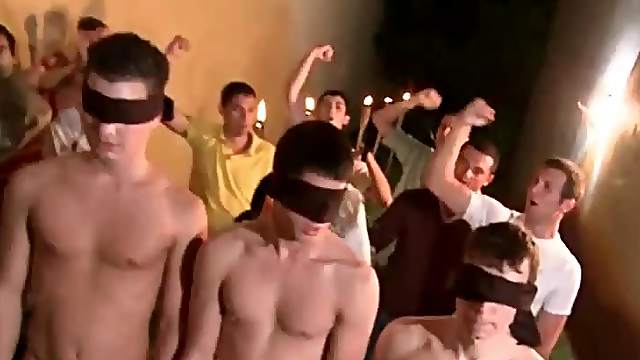Two gay students blowing cock in mens room
