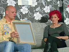 Mature German girlfriend gets visit from boyfriend