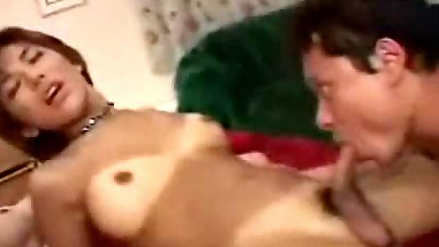 Gorgeous shemale slut loves being drilled