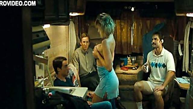 Blonde Celeb Tricia Bergan Shows Her Big Jugs and Hot Ass In a Thong
