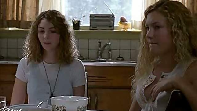 April Mullen and Three Other Blondes Changing in the Hotel Room