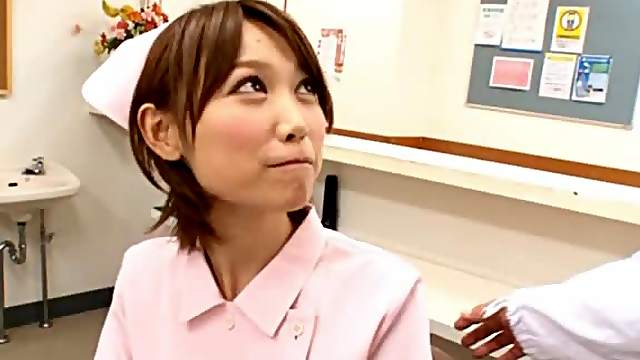 Japanese nurse Mio Oichi enjoys hot multiposition sex