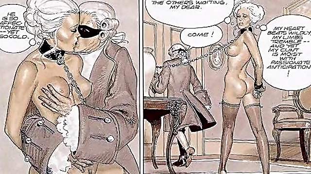 Sexy blonde gets her pussy drilled in anime cartoon