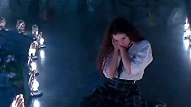 Sexy Mia Kirshner Performing a Hot Striptease In a School Outfit