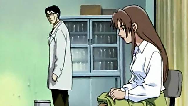 Cute hentai gets fingered and pussy fucked by bandit in the toilet