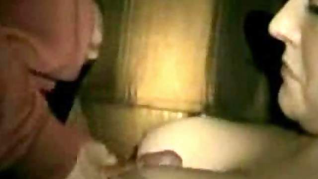 Busty hottie blows and gets her pussy drilled in homemade video