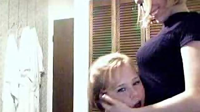 Two kinky amateur teens show their boobs on camera