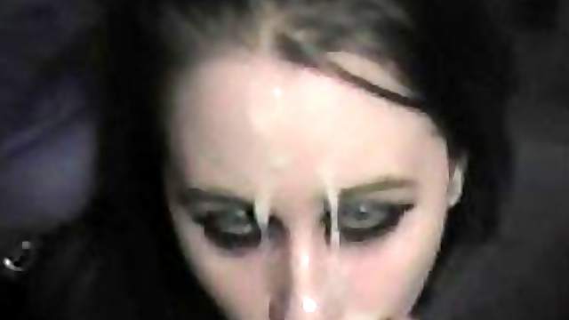 Emo Teen Sucks Cock and Gets Facialized In an Amateur POV Porn Vid