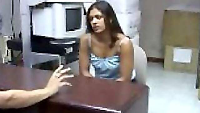 Smoking Hot Latina Gets Fucked and Facialized During a Job Interview