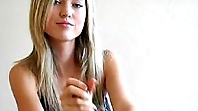 Breathtaking Blonde Madison Monroe Giving a Handjob - POV Porn Video
