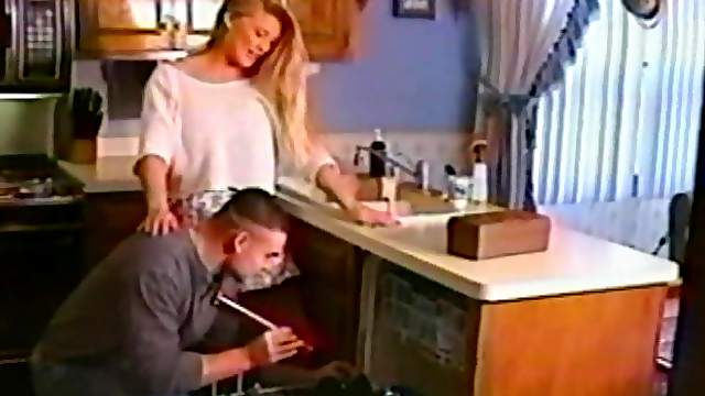 Horny Housewife Blows and Fucks Her Man in Vintage Clip