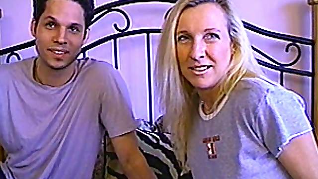 Slim blonde milf gets her pussy and ass drilled doggy style