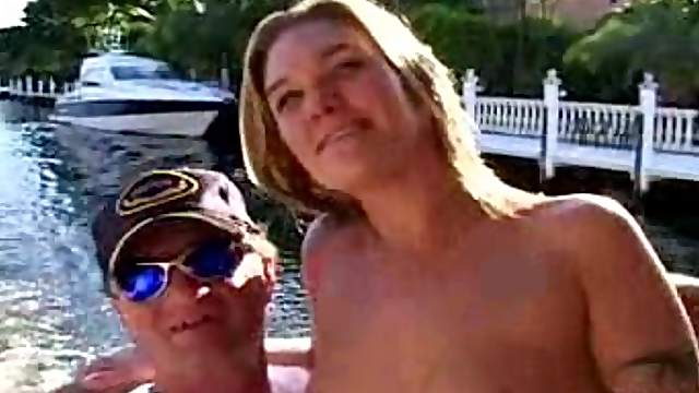 Appealing Paige Sucks An Old Guy's Dick In A Yacht