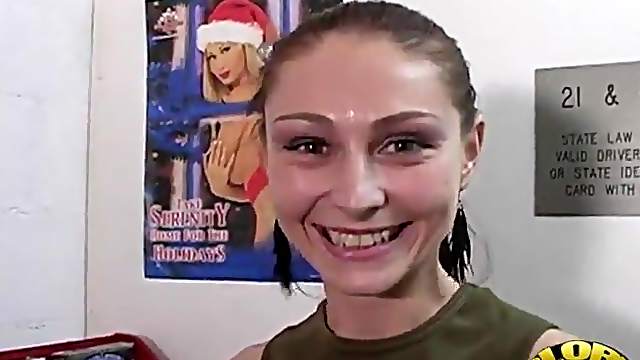 Skinny senorita Sally is finally ready to show us her petite body!