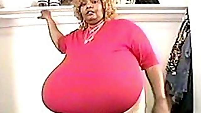 Curvaceous BBBW Norma Stitz Massages Her Gigantic Natural Tits