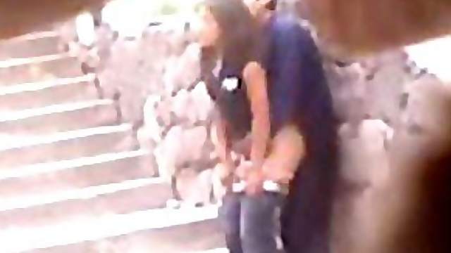 Horny Voyeur Couple Having Sex In Public