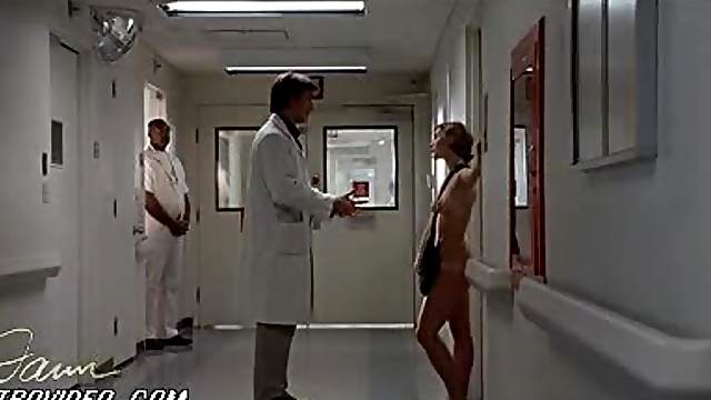 Naked Patient Faces Her Doctor