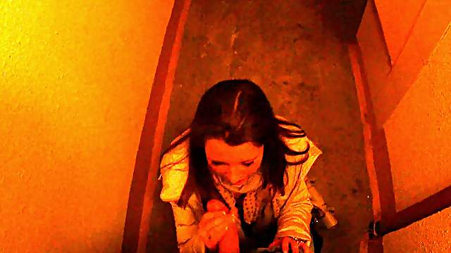 Sweet Brunette Sucks A Big Cock In An Amateur POV Video