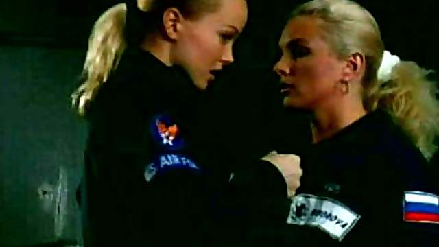 Exquisite Blonde Lesbians Christina and Silvia Saint Eat Their Pussies