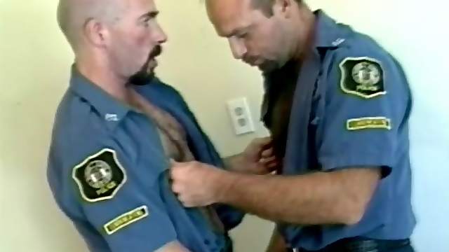 Two Hot Gay Cops Get Busy and Fuck While in Uniform