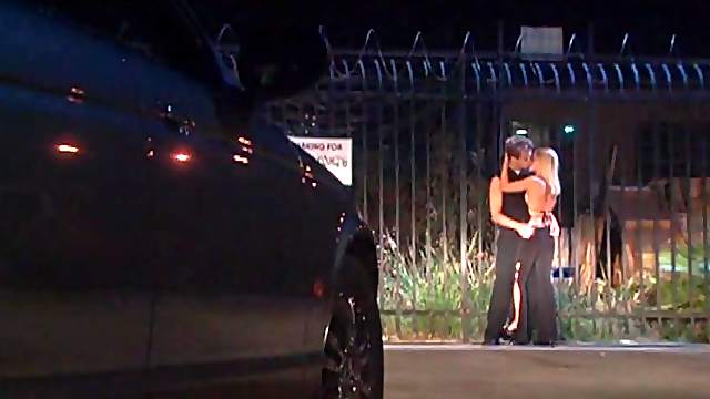 Sexy Blonde Gets Fucked In Public After A Fancy Date