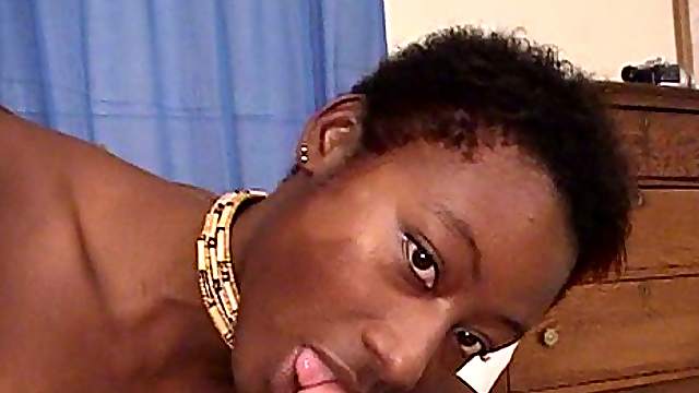 Black beauty gets a white hot cock to play