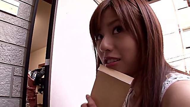 Skillful Japanese cutie Rina Rukawa gives dude cock massage