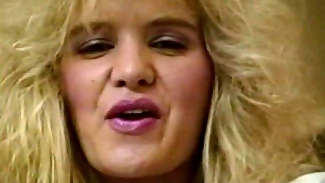 Vintage video of a nasty blonde being screwed in a MMF action