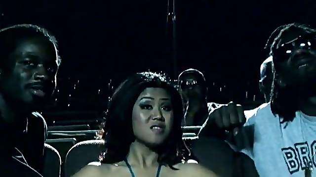 Asian girl gives black cock blowjob and drilled in interracial Hardcore