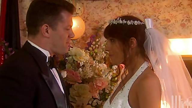 Groom Fucks The Sexy Bride Kirsten Price In Lingerie After Wedding