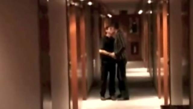 Homemade threesome with two bisexual men and a brunette chick