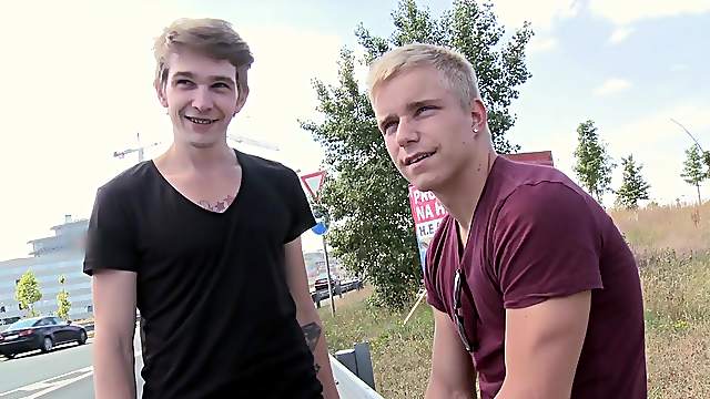 Young gay boys try out some new moves they didn't try before