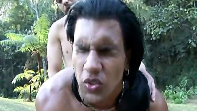 Muscular Gay Dude ends up Fucking Mid way