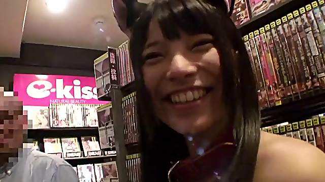 Even in public this babe still wants it